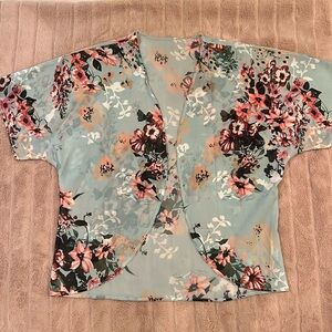 Flowery and Flowy Chiffon Multi Purpose Cover up size S/M